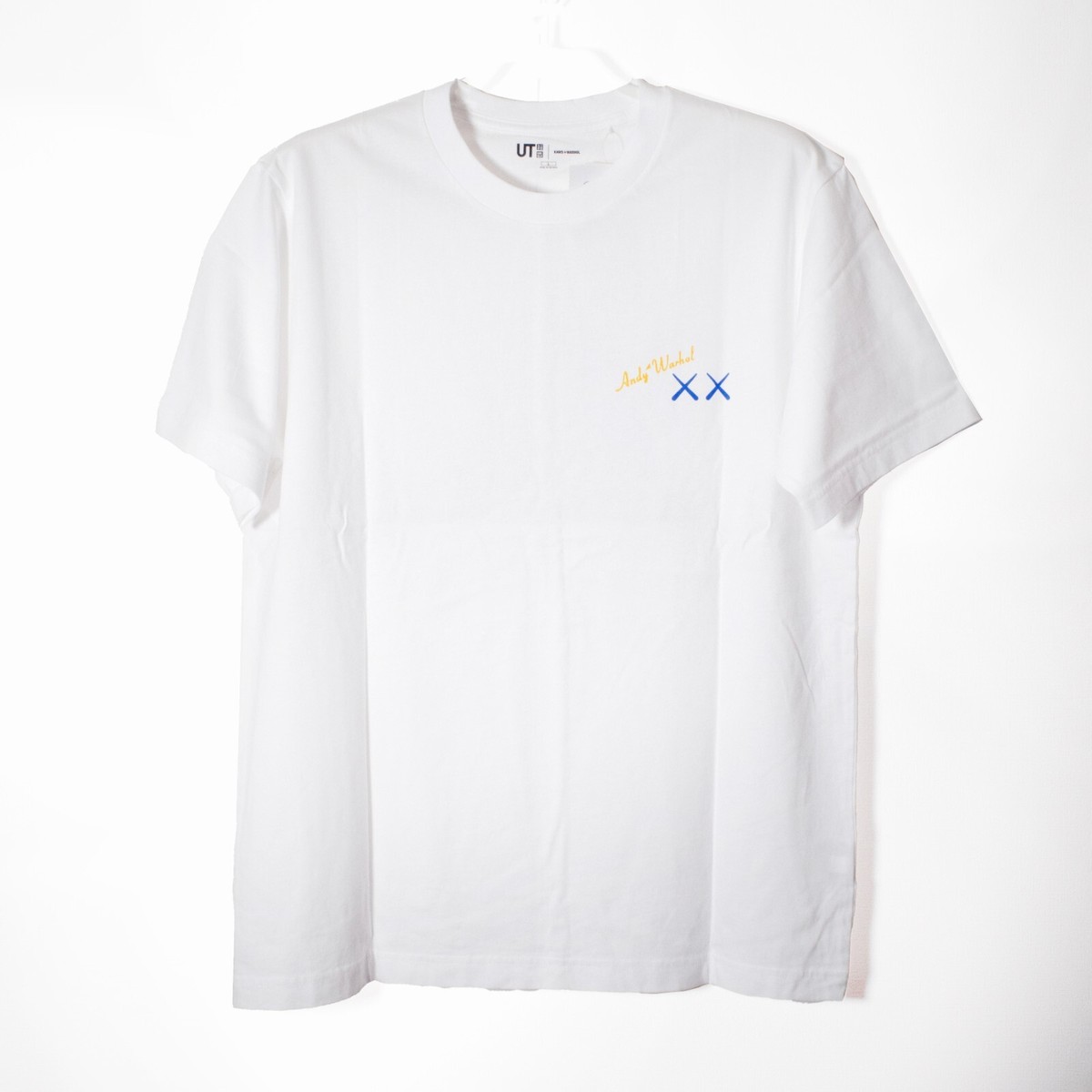 KAWS x Warhol UNIQLO UT White graphic T-Shirt US size L (JP size