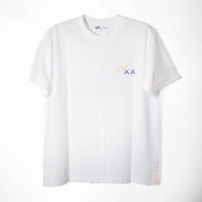 KAWS x Warhol UNIQLO UT White graphic T-Shirt US size L (JP size