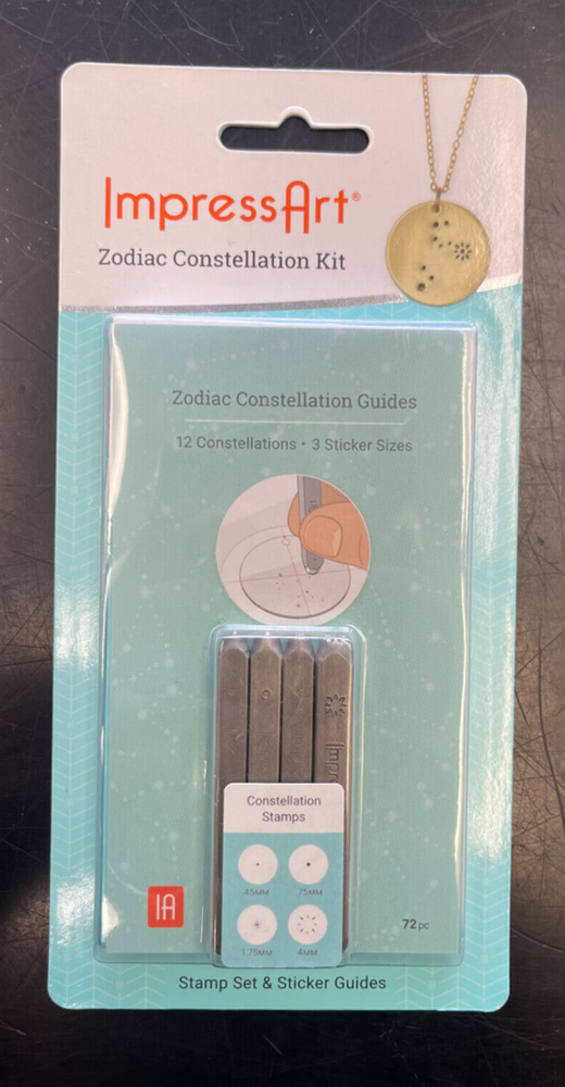 ImpressArt Zodiac Constellation Kit - Metal Stamps and Sticker Guides