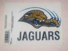 Jacksonville Jaguars NFL Football Reusable Static Cling Window Decal Sticker 