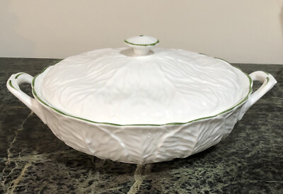 Vintage 1979 Tiffany Coalport Bone China Casserole Stew Dish w. Lid Hand Painted