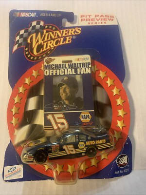 Winners Circle NASCAR Action Pit Pass Preview Series Michael Waltrip Napa 1:64