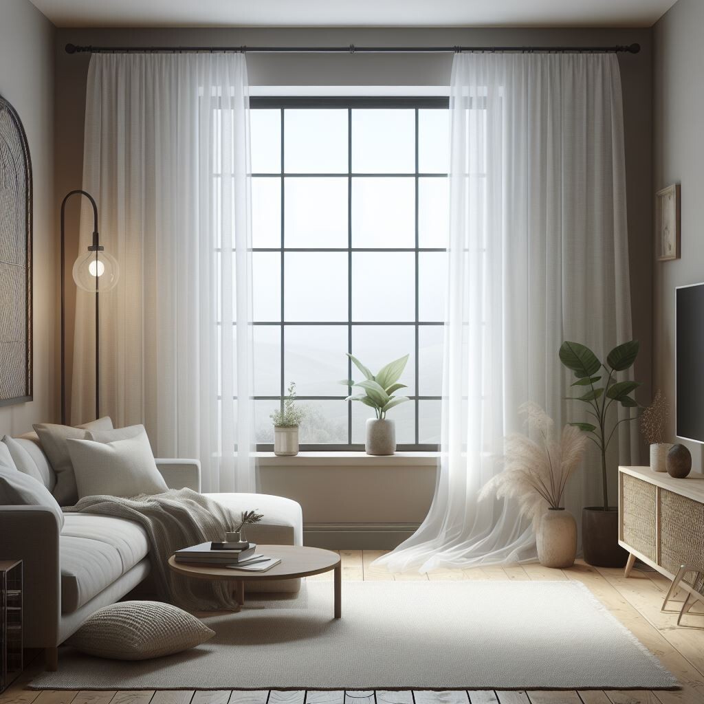 Gardinenstan Voile Vorhänge - Weiße Tüllgardinen Mit Kräuselband