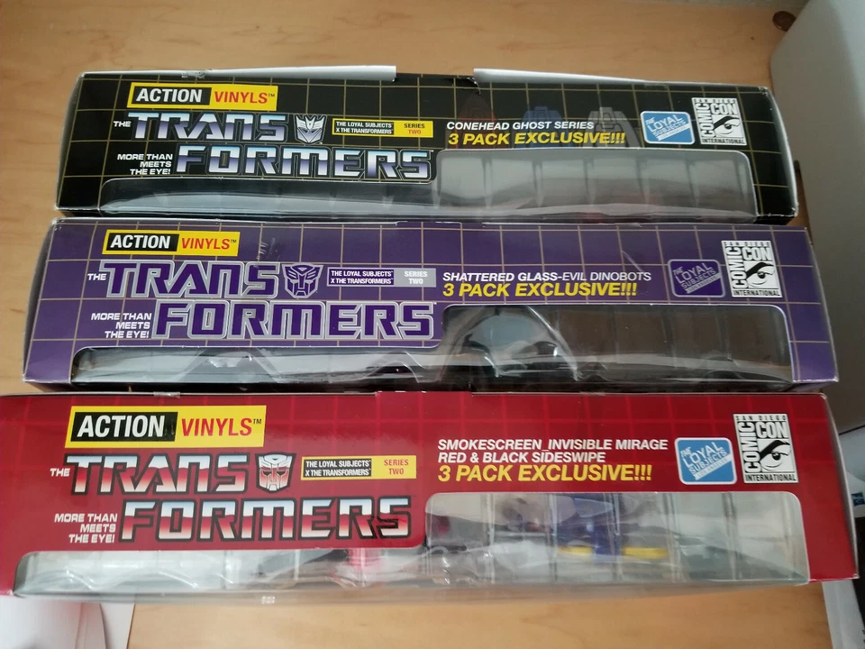 SDCC 2014 Loyal Subjects Transformers bundle Ghost, Shattered Glass, Smokescreen - Image 2 of 3