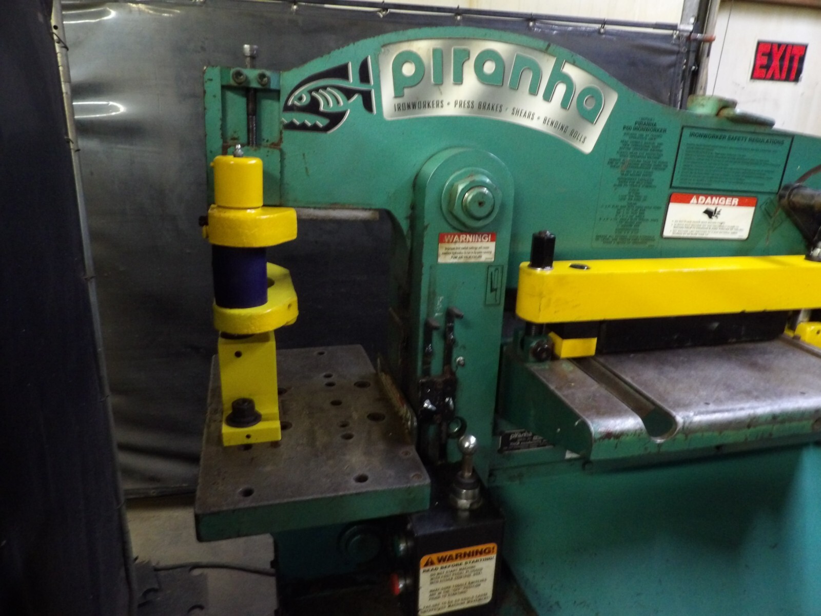 Piranha P50 Ton Ironworker 20082010 Model *With new set of punches and