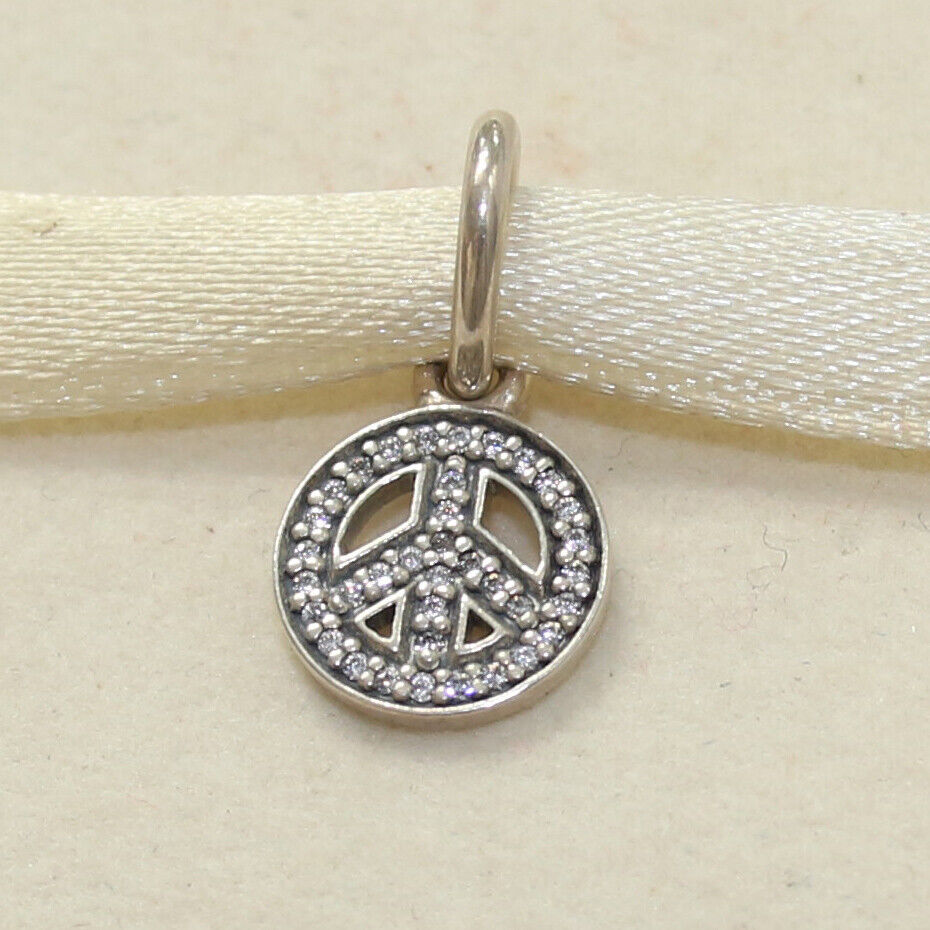 Authentic PANDORA 925 Sterling Silver Charm Symbol of Peace Authentic PANDORA 925 Sterling Silver Charm Symbol of Peace