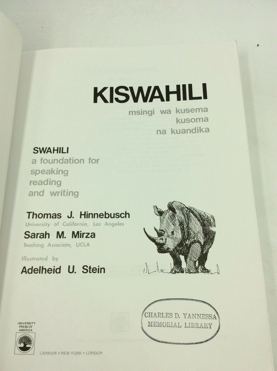 語学・辞書・学習参考書 Kiswahili: a foundation for SRW KISWAHILI / SWAHILI by Thomas J. Hinnebusch and Sarah M