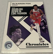 2019-20 Panini Chronicles Basketball De'Aaron Fox Sacramento Kings base card #29