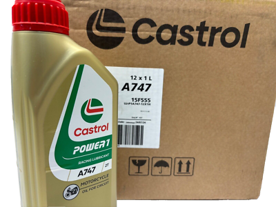 1 x Castrol Power 1 A747 Semi Synthetic 2 Stroke (2T) Engine Oil