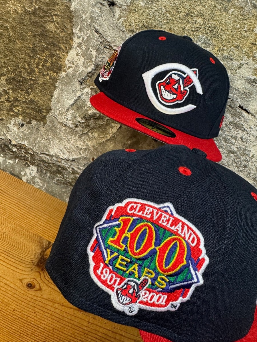 Indians NEW ERA Snapback デッドストック ワフー Vintage New Era Cleveland Indians Chief Wahoo Snapback Hat