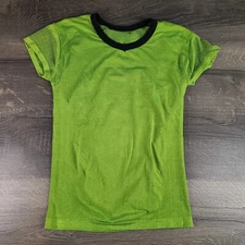 XOSKIN Womens Short Sleeve Green Compression Shirt Form Fit Base Layer Sz Large
