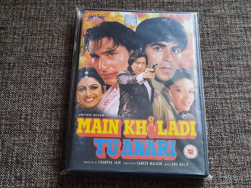 MAIN KHILADI TU ANARI 1994 DVD Eros UK Hindi Bollywood Akshay Kumar Saif Ali Kha