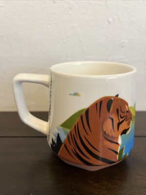The Coffee Bean & Tea Leaf Roast Series Tiger Sumatra Mug 12 oz EUC