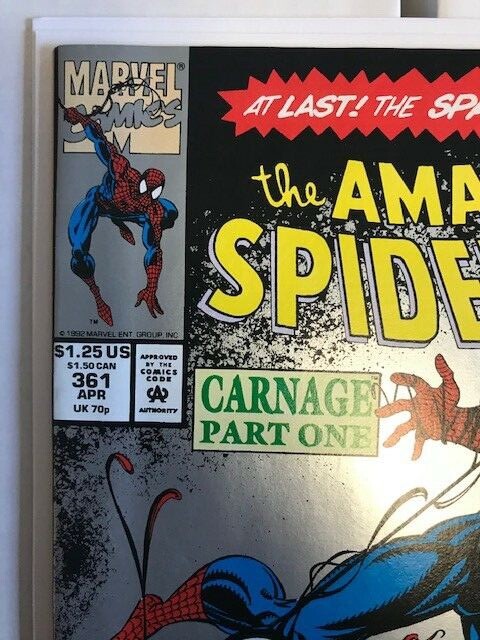 Amazing Spider-man #361 1st Appearance Carnage 2nd Print