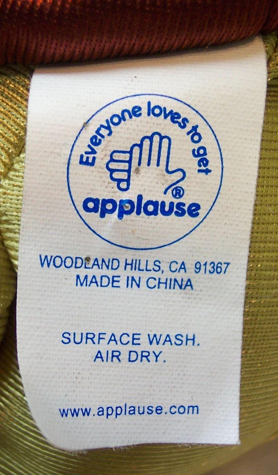 Walt Disney Buscando a Nemo Chorro Tortuga Marina 11" Peluche Juguete Aplausos Foto 4 de 4