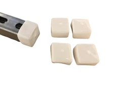 Pack of 250 White End Strut Caps 1-5/8" Plastic Vinyl Uni-Strut Safety Caps