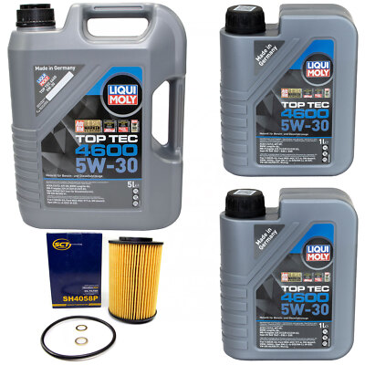 Motoröl Set Top Tec 4600 5W-30 LIQUI MOLY 7 Liter + Ölfilter für KIA Cee´D 2.0