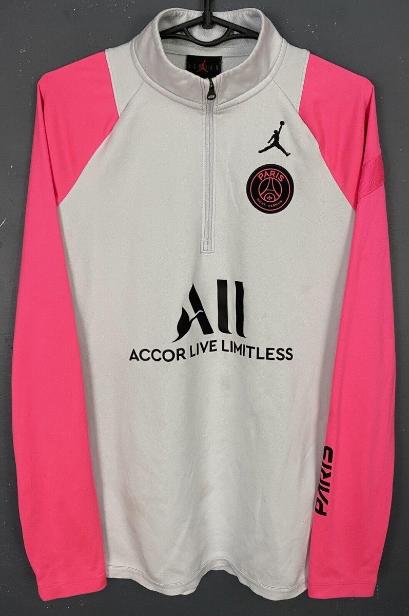 White And Pink Psg Training Psg Tracksuit Pink And White 2021-22