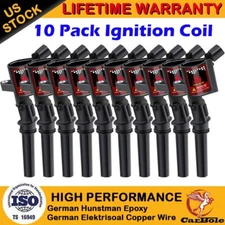 10 Pack Ignition Coils For Ford F150 F250 F350 E350 4.6L 5.4L V8 6.8L V10 DG508
