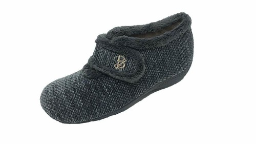 ZAPATILLAS DE ESTAR POR CASA ESTILO BOTÍN EN GRIS PARA NIÑA REDIHAM