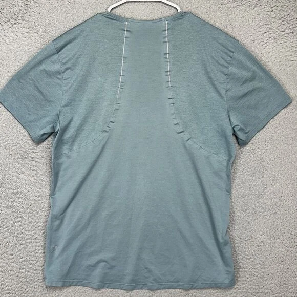 Lululemon Fast T-Shirt Adult Medium Blue Short Sleeve Athletic Tee Mens - Image 3 of 4