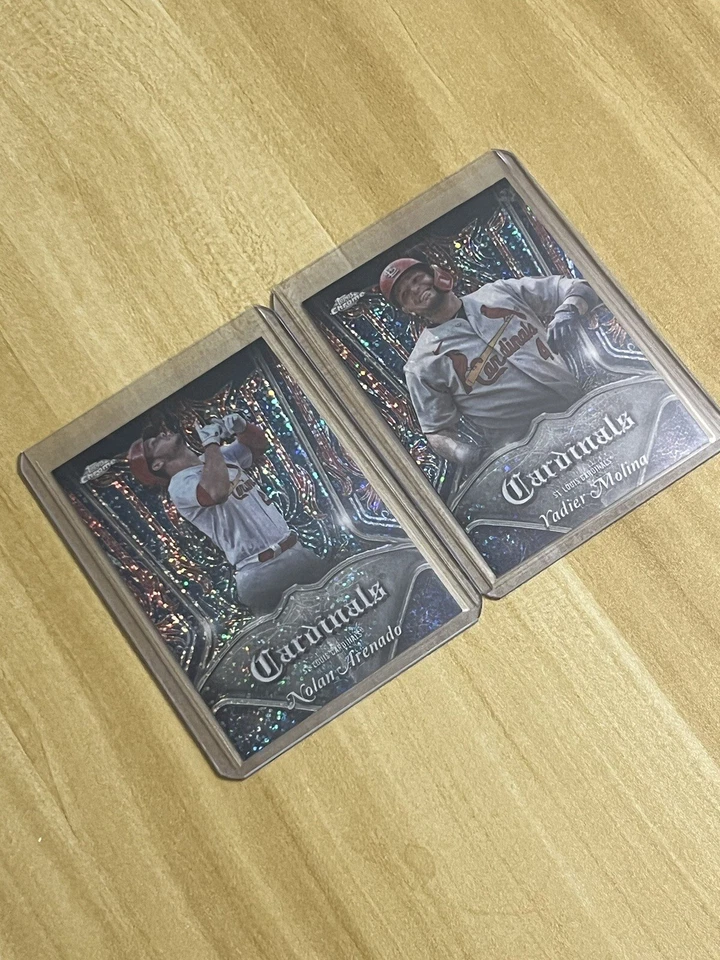 2022 Topps Chrome - Pinstriped Nolan Arenado/Yadier Molina Combo Pack - Image 4 of 4