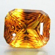 12.17Cts 100 Natural Stunning Radiant precision Cut Citrine Loose Gem REF VDO
