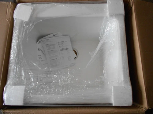 Signature Hardware SHLS2522WH Medford Drop In Single Basin Acrylic Laundry Sink - Picture 1 of 5