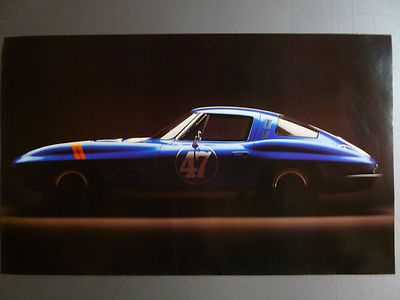 1963 Chevrolet Corvette Sting Ray Calendar Print, Picture - RARE!! Awesome VG