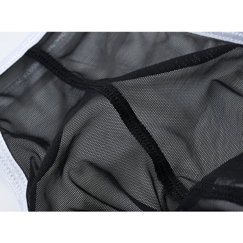 Sexy Ropa Interior Para Hombre ZONBAILON Malla Transparente U-convexa Bolso Grande Tanga T-pants - Imagen 9 de 43