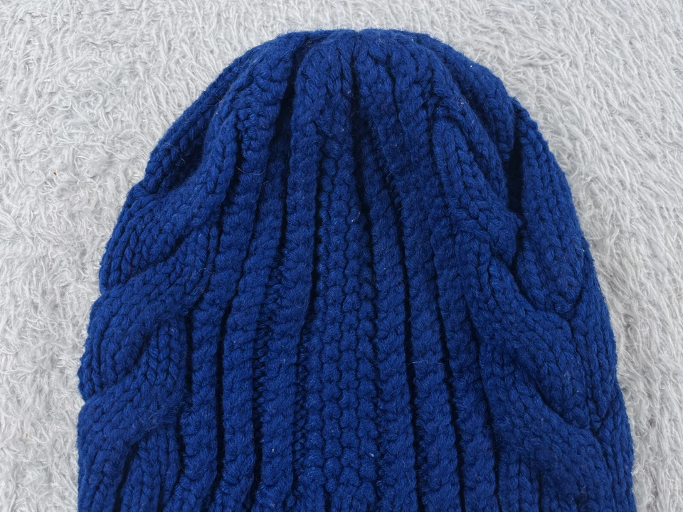Gorro Merona Toque Mujer Talla Única Azul Tejido con Cable Acrílico Invierno Nieve Esquí Foto 2 de 4