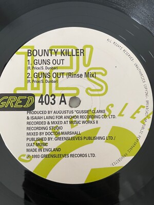 Bounty Killer/Music Works Crew    Guns Out/Guns Out Riddim - 12'' Vinyl GRED 403
