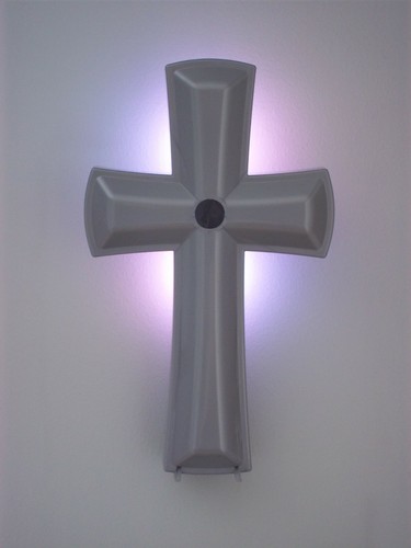 MEIRA Lichtkreuz SILBER (bewegungsmeldergesteuert 10" beleuchtendes Wandkreuz) - Bild 10 von 12