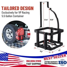 Fuel Jug 5.5 Gallon Liquid Container Holder Rack Bracket Mount for VP Racing Can