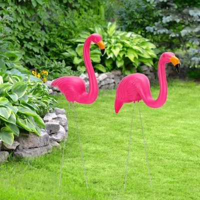 High Simulation Plastic Garden Landscape Animal Bird Lawn Figurine Decoratio SET