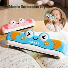 Creative Portable Children Harmonica Toy Double Row 16 Holes Play Instrument Beg