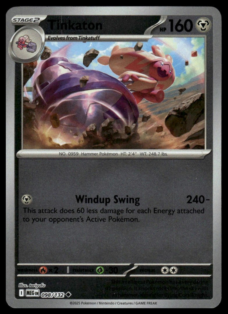 Tinkaton ME01: Mega Evolution #098/132 Reverse Holo NM