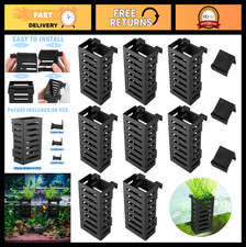8 Pcs Hanging Aquarium Plant Holder Cups - Aquatic Plant Pots for Fish Tank Deco