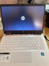 HP Laptop For Parts/Repair   Powers On   Hinge Damage   Unknown Specs