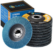 SATC Flap Discs 40 Grit 115Mm Zirconia 10 Pack Grinding Discs Type 29 Sanding Di 1.99 per disc