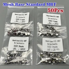50Pcs Dental Orthodontic Brackets metal Braces Standard MBT Slot 022 3 Hooks