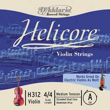 D'Addario Helicore Violin Single A String 1/2 Size