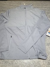 Vuori Sunday Element Track Jacket, Size Large, Color: Platinum Heather