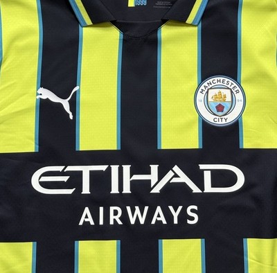 2024/25 Manchester City Authentic Away UCL Jersey #9 Haaland