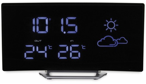 SOUNDMASTER Uhrenradio FUR100, mit Wetterstation, Funk, schwarz - Bild 4 von 4