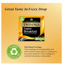 Twining, English Breakfast 320 Bags, Multiple Of  4 × 80 Tea bags 0.05 per strip