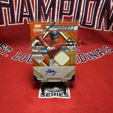 Joshua Baez Auto /149 Rookie 2021 Elite Extra Edition Prospect Materials Orange