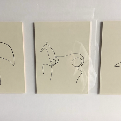 2009 Ikea Olunda Pablo Picasso Animal Lithography Prints Black
