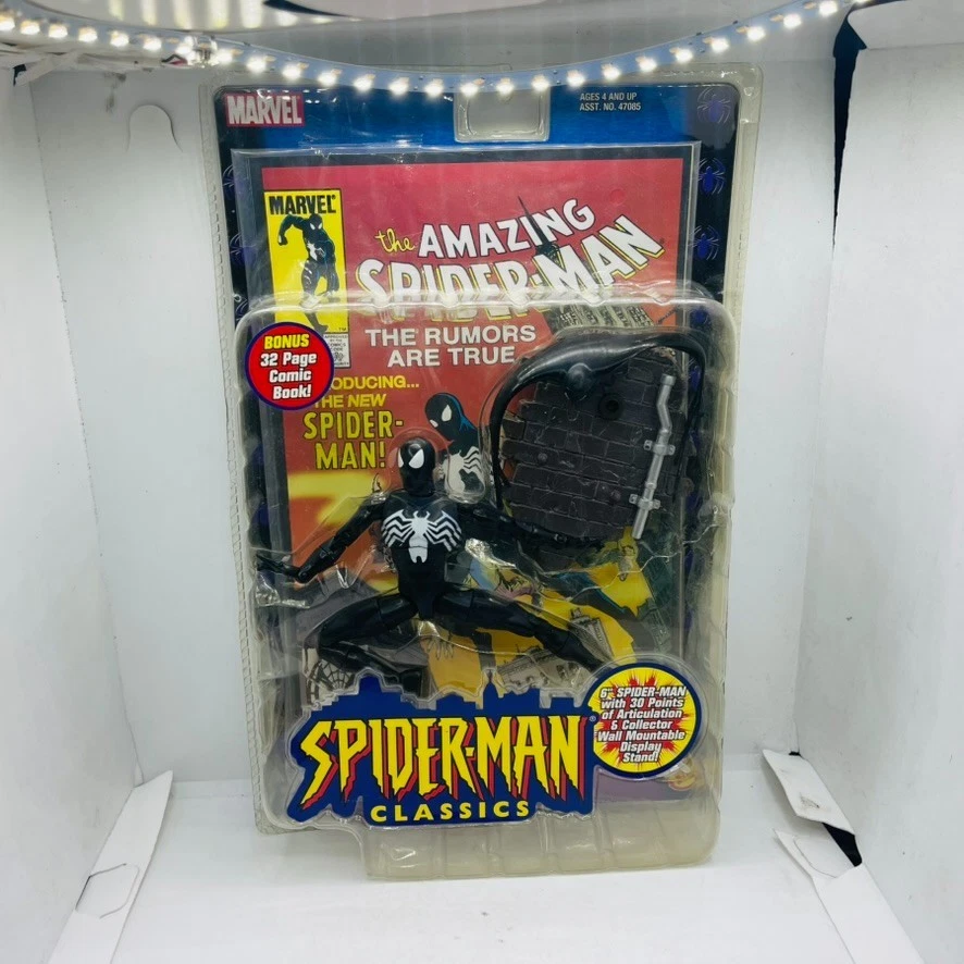 Spider-Man Classics Symbiote Black suit NIP toybiz 6