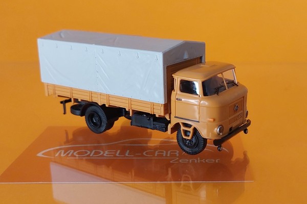 Busch Espewe 95304 IFA W50L Sp (Speditionspritsche) - Braun, 1:87, Neu, Modell-image